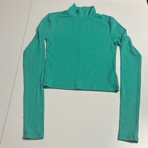 American Eagle Outfitters Teal Long Sleeve Tee